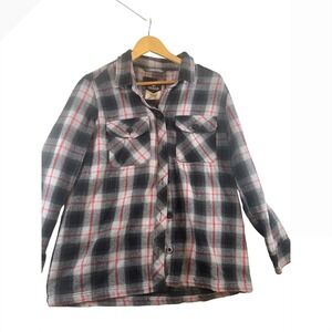 DRAVUS Men's L‎ Plaid Flannel Long Sleeve Button Up Shirt Heading Nowhere
